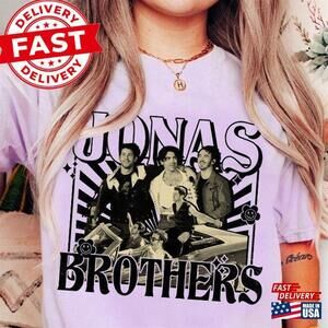 Retro Jonas Brothers Tshirt One Night Tour Shirt  Unisex Classic